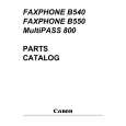 CANON FAXPHONE B550 Parts Catalog