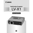 CANON LV-X1 Owners Manual