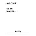 CANON MP-C545 Owners Manual