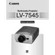 CANON LV-7545 Owners Manual