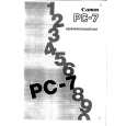 CANON PC-7 Owners Manual