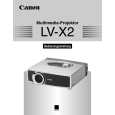 CANON LV-X2 Owners Manual