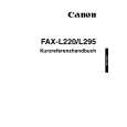 CANON FAX-L295 Quick Start