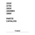 CANON S900 Parts Catalog