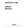 CANON MULTIPASS 1000 Owners Manual